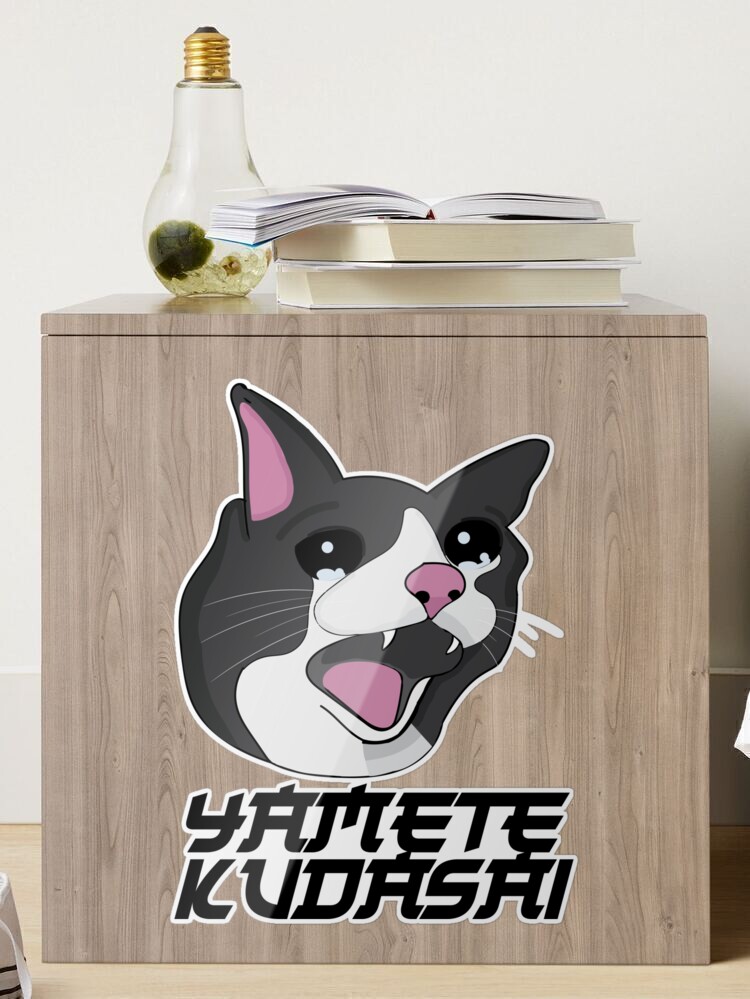 Yamete Kudasai Meme Crying Screaming Cat Yamero Japanese - Cat Memes -  Tapestry