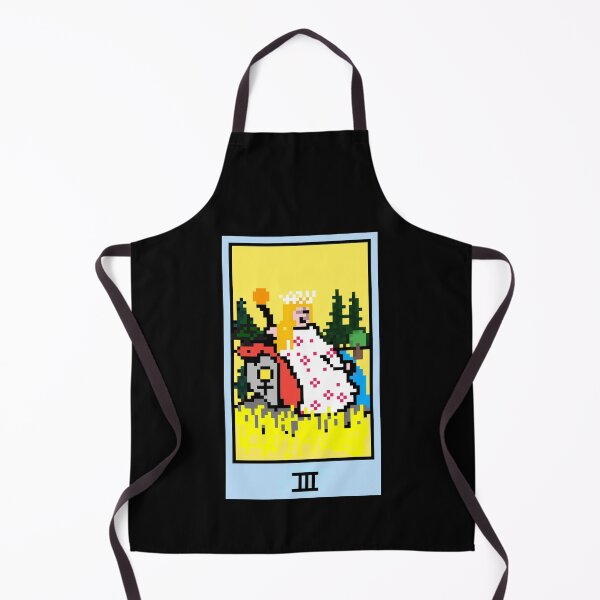 Item preview, Wait, is this pixel art tarot? Black - Major Arcana 'The Empress' (Design for T-shirt, stickers and other accessories) designed and sold by Pixel Waite.