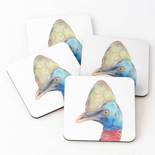 Item preview, Cassowary - Australian bird watercolour designed and sold by Zoya Makarova.
