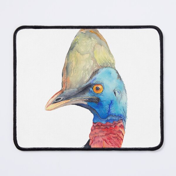 Item preview, Cassowary - Australian bird watercolour designed and sold by Zoya Makarova.