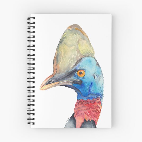 Item preview, Cassowary - Australian bird watercolour designed and sold by Zoya Makarova.
