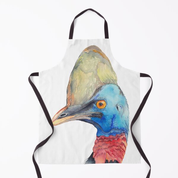 Item preview, Cassowary - Australian bird watercolour designed and sold by Zoya Makarova.
