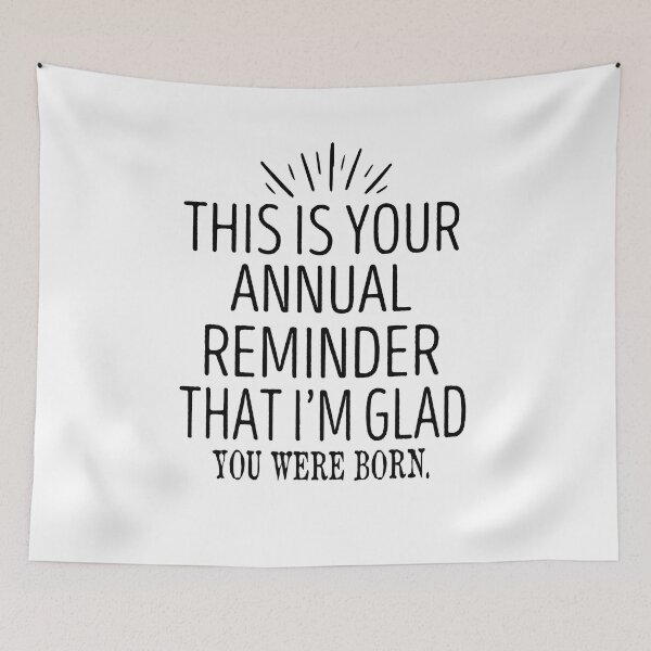 Item preview, Annual Reminder Snarky Birthday Card designed and sold by retro10.