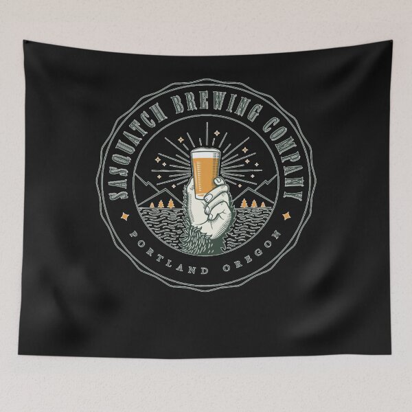 Item preview, Sasquatch Brewing Company Craft Beer Logo 2 Classic designed and sold by PAMEALKER.