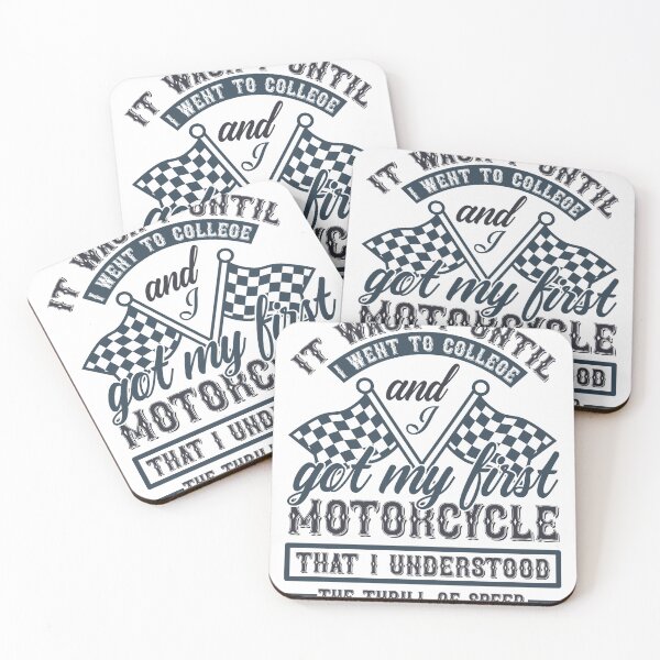 Item preview, It Wasn't Until I Went To College And I Got My First Motorcycle  designed and sold by RED FIR.