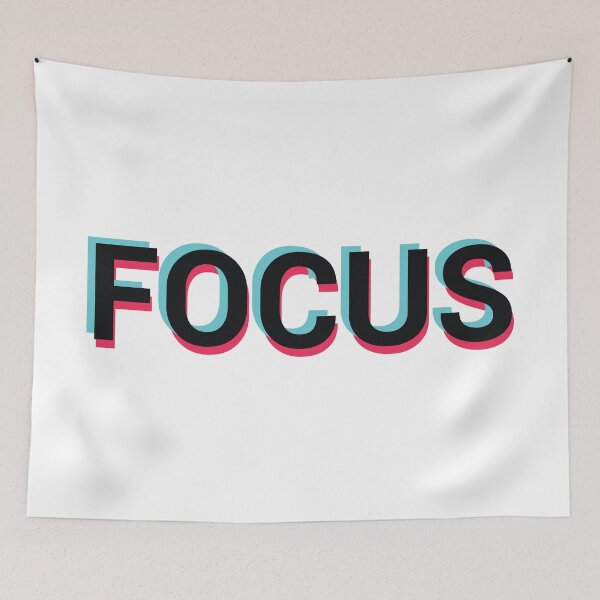 Item preview, Focus Focused Motivational Quote Typography designed and sold by alltheprints.