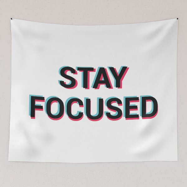 Item preview, Stay Focused Focus Motivational Quote Typography designed and sold by alltheprints.