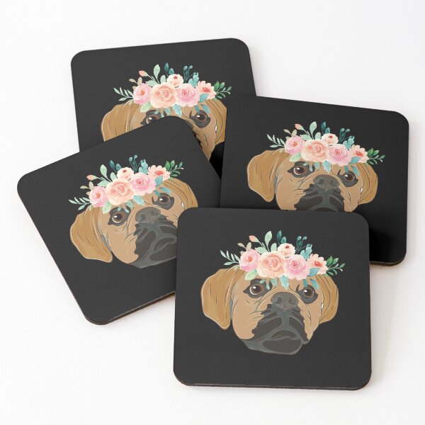 Item preview, Flower Crown Animal Dog Owner Dog Breed Puggle designed and sold by bestshirtdesign.
