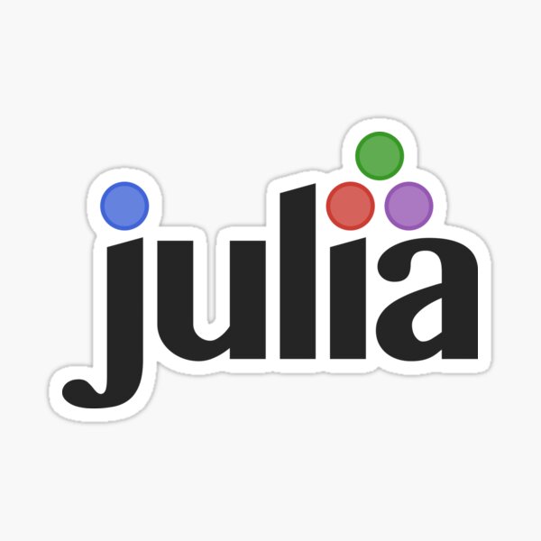 julia programming language Pegatina