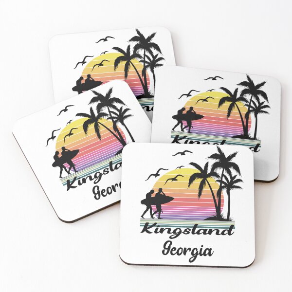 Item preview, Kingsland Georgia Seaside Retro Sunset designed and sold by mountainadora.