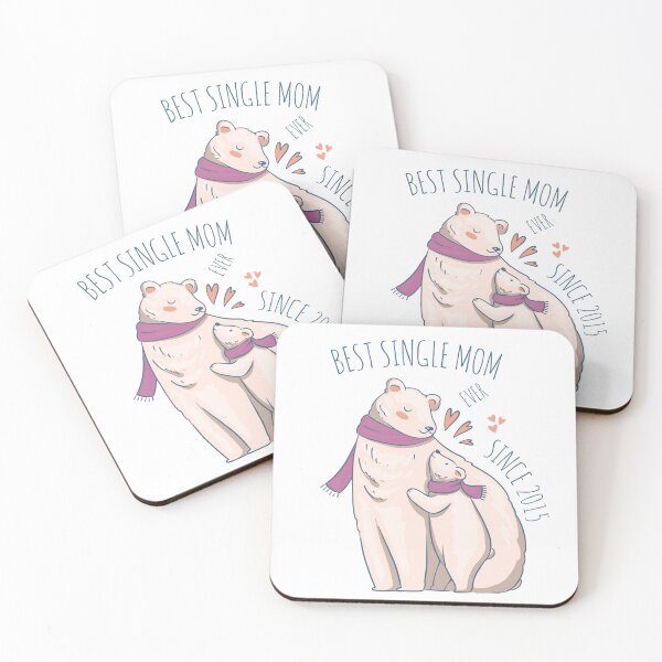 Item preview, Best single mom ever since 2015 designed and sold by Wooden-rack.