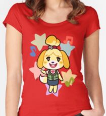 Isabelle of Animal Crossing Women's Fitted Scoop T-Shirt