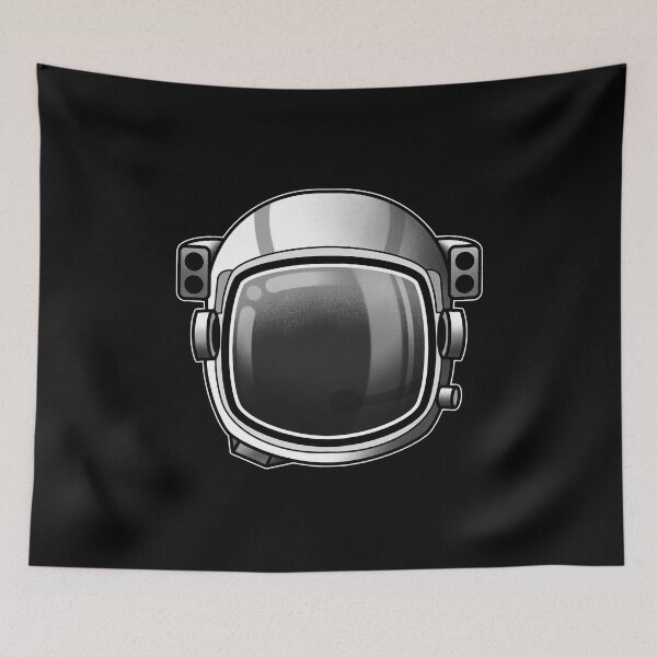 Item preview, Black and White Astronauts Helmet designed and sold by JayneMcAvaney.