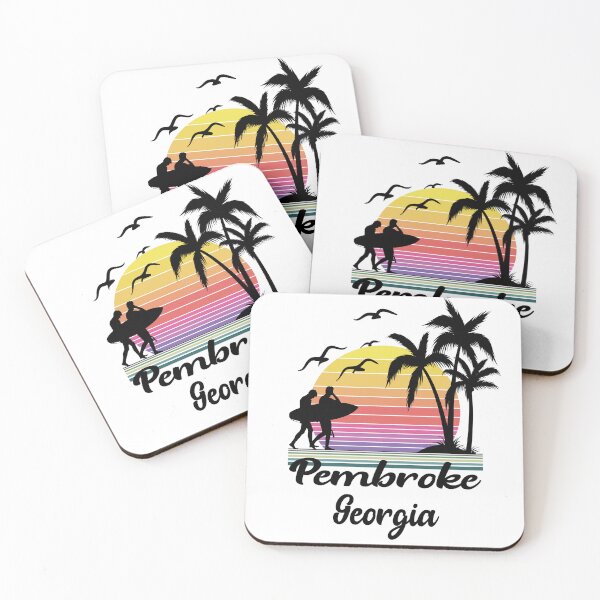 Item preview, Pembroke Georgia Seaside Retro Sunset designed and sold by mountainadora.