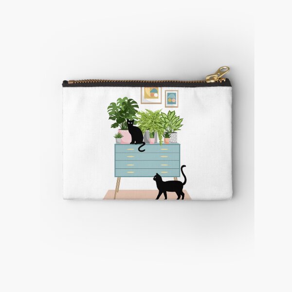 Item preview, Black cats and pot plants designed and sold by Cheekyleopard.