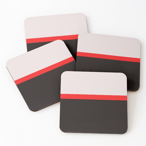 Item preview, red black and pink minimalist abstract design designed and sold by pauloneill-art.