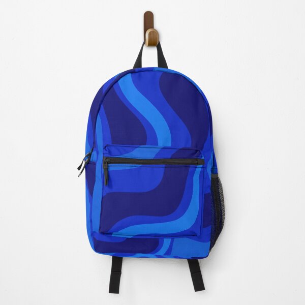 Item preview, Retro Liquid Swirl Abstract Pattern in Super Blue designed and sold by kierkegaard.