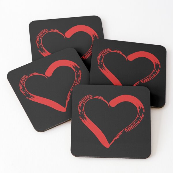 Item preview, red heart outline designed and sold by DrusillaAmelina.