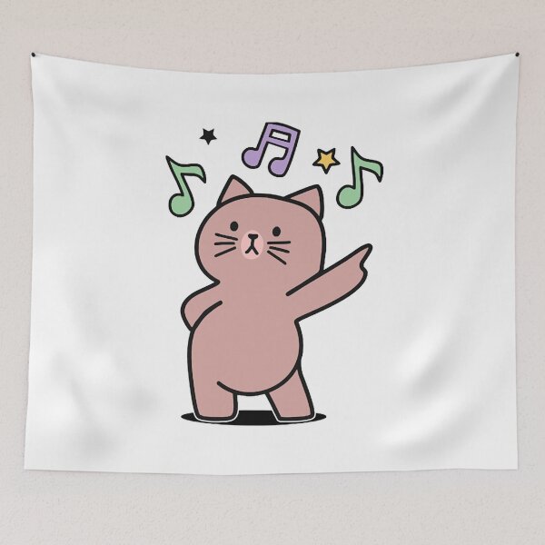 Item preview, super funky music disco dance cat designed and sold by grafa-desigaza.