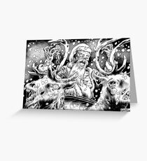 Zombie Santa Greeting Card