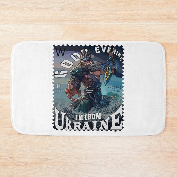 Item preview, New Ukraine Postage Stamp Neptune - Good Evening We Are From Ukraine designed and sold by Aide.