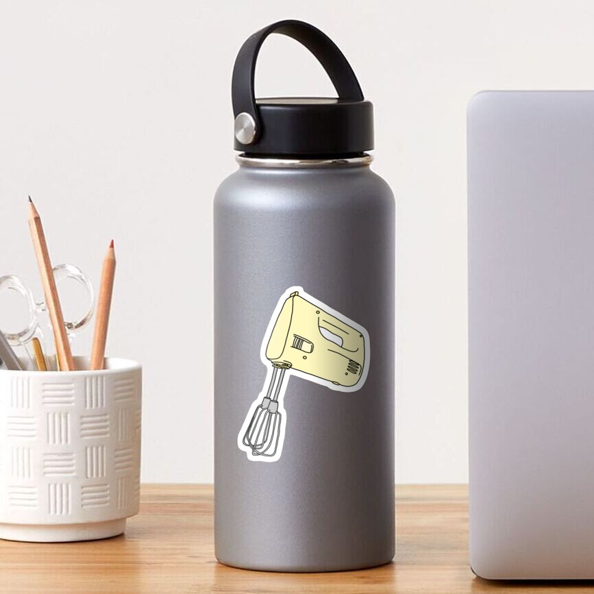 yellow hand mixer Sticker