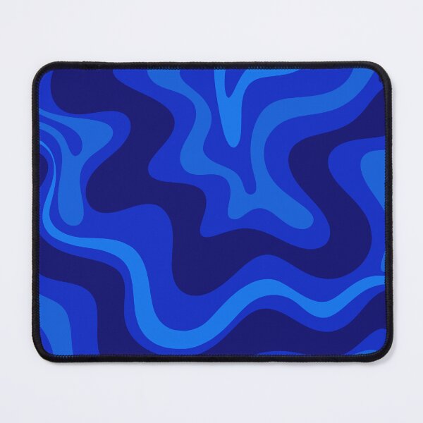 Item preview, Liquid Swirl Retro Abstract Pattern 5 in Super Blue designed and sold by kierkegaard.