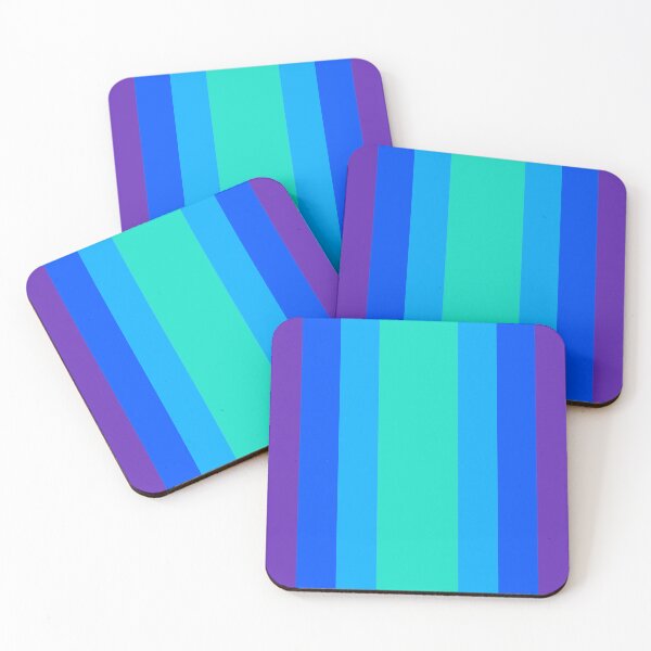 Item preview, blue and purple geometrical stripe pattern designed and sold by pauloneill-art.