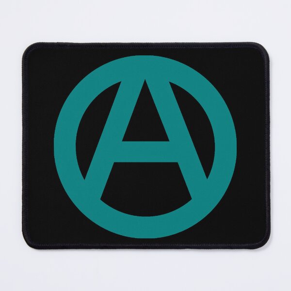 Item preview, Anarchy Symbol--Teal designed and sold by SCHPiDAUU.