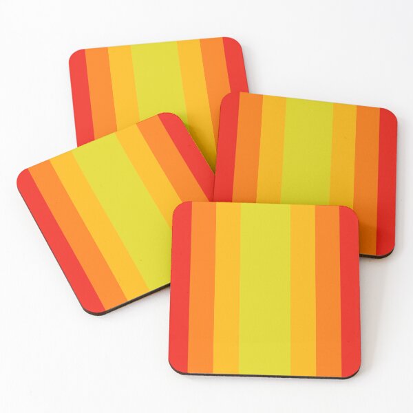 Item preview, red yellow and orange minimalist abstract pattern designed and sold by pauloneill-art.