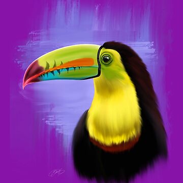 Artwork thumbnail, Toucan portrait by Eva Hussain Studio