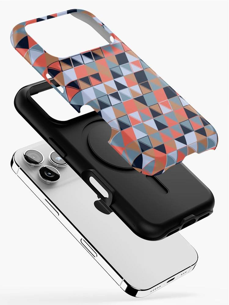 Thumbnail 2 of 4, iPhone Case, Triangles 17 designed and sold by genpythonart.