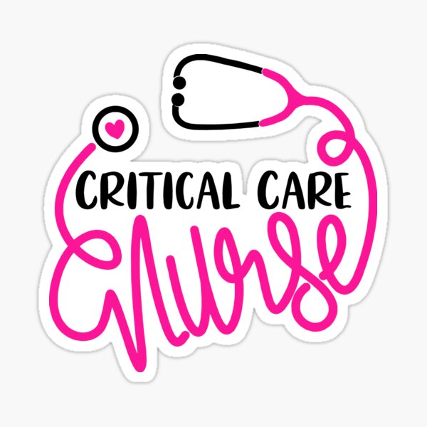 critical-care-nurse-sticker-for-sale-by-mirabeloralied-redbubble