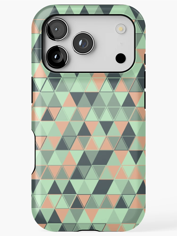 Thumbnail 1 of 4, iPhone Case, Triangles 19 designed and sold by genpythonart.