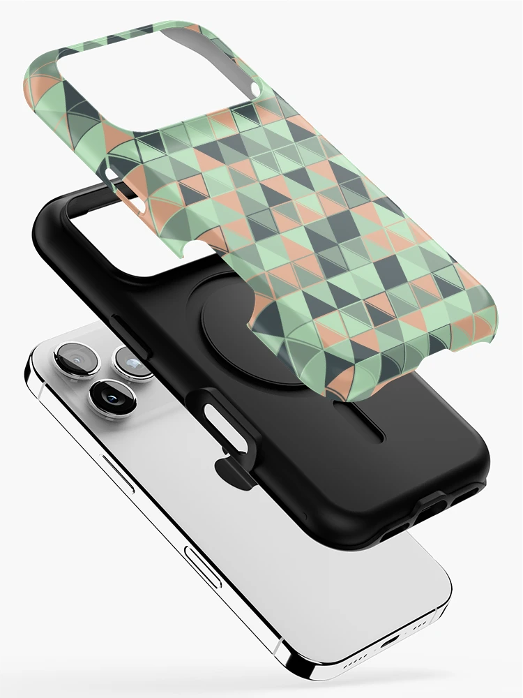 Thumbnail 2 of 4, iPhone Case, Triangles 19 designed and sold by genpythonart.