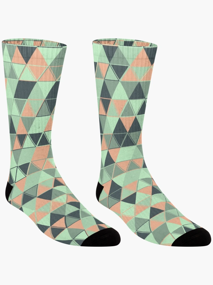 Thumbnail 3 of 5, Socks, Triangles 19 designed and sold by genpythonart.