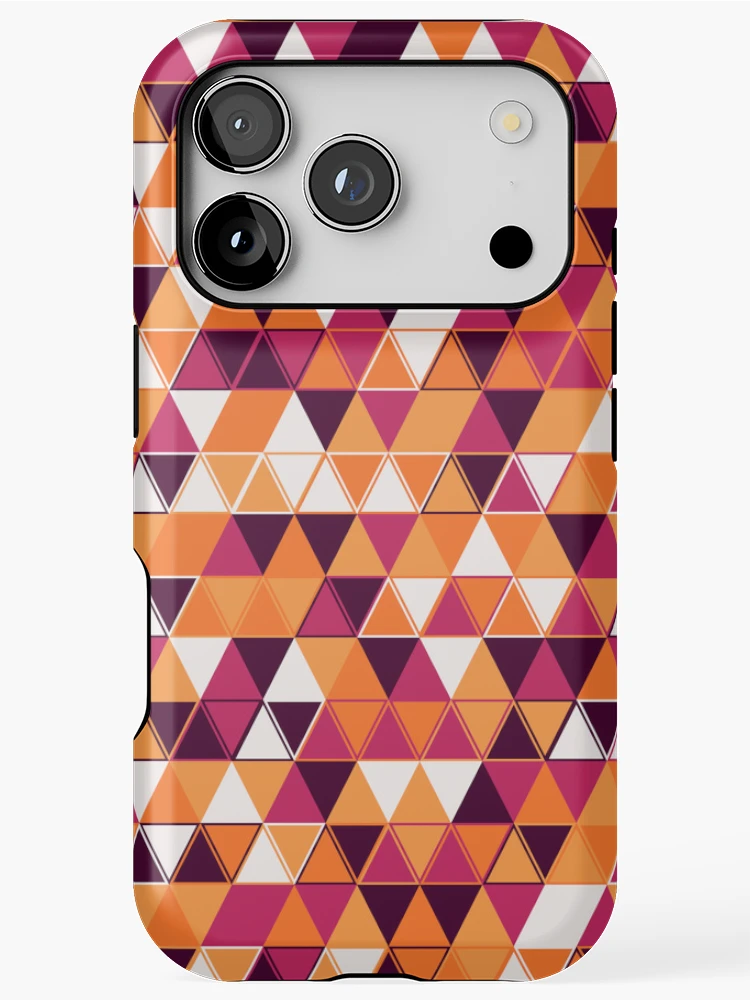 Thumbnail 1 of 4, iPhone Case, Triangles 20 designed and sold by genpythonart.