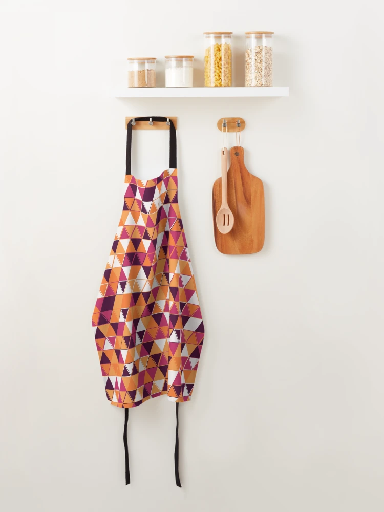 Thumbnail 4 of 6, Apron, Triangles 20 designed and sold by genpythonart.