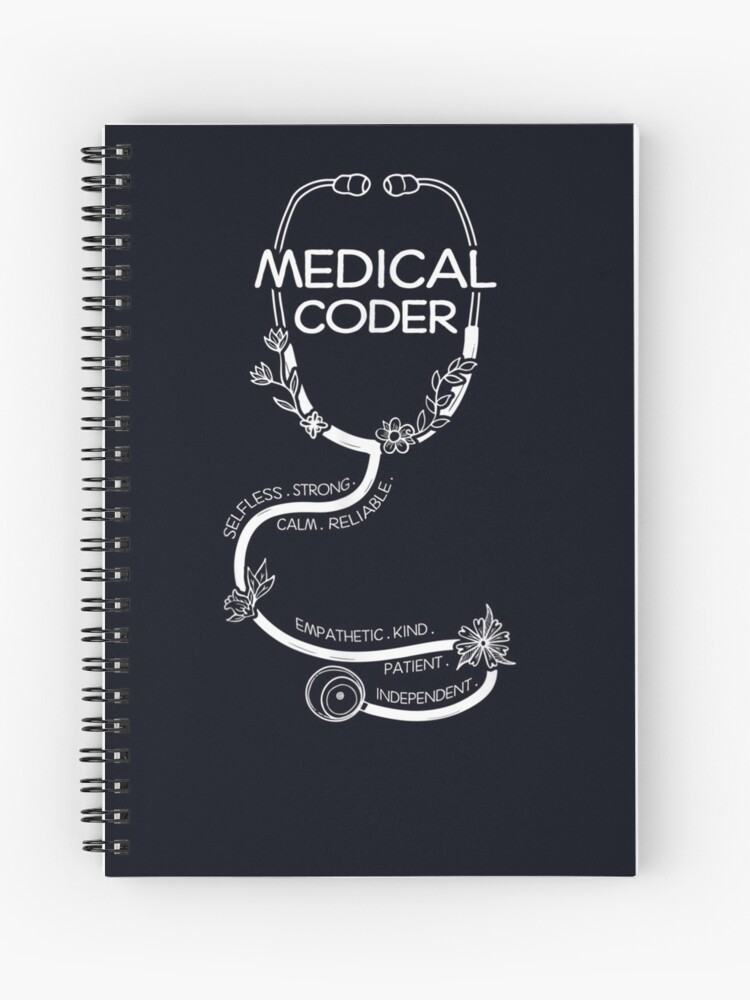 Medical Coder Stethoskope Coding | Spiral Notebook