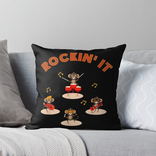Item preview, Funny Monkeys In The Cheerful Chimps Rock Band designed and sold by MatheuCunha.