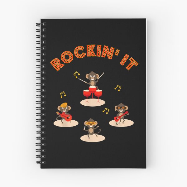 Item preview, Funny Monkeys In The Cheerful Chimps Rock Band designed and sold by MatheuCunha.