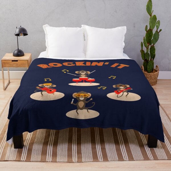 Item preview, Funny Monkeys In The Cheerful Chimps Rock Band designed and sold by MatheuCunha.