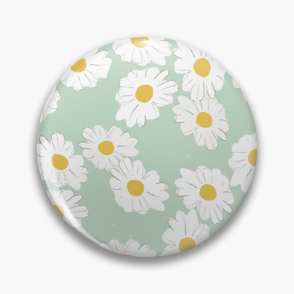 Item preview,  Daisies, wildflowers  pastel painting. Modern  Aesthetic floral art pattern, mint green. Iphone or Samsung case designed and sold by AimiAesthetic.