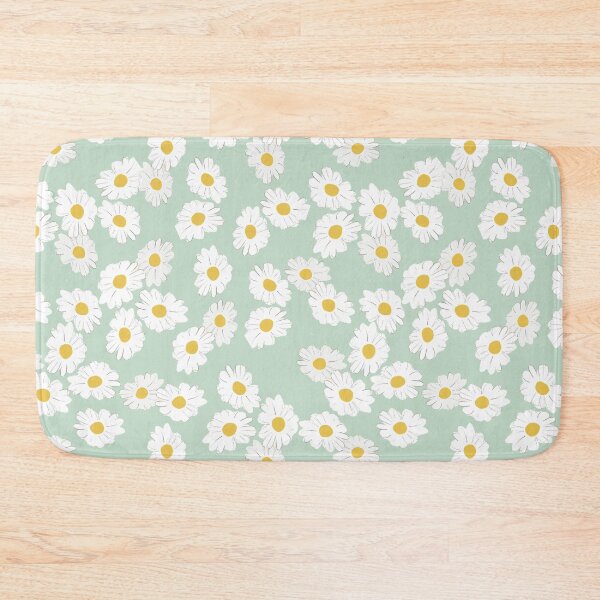 Item preview,  Daisies, wildflowers  pastel painting. Modern  Aesthetic floral art pattern, mint green. Iphone or Samsung case designed and sold by AimiAesthetic.