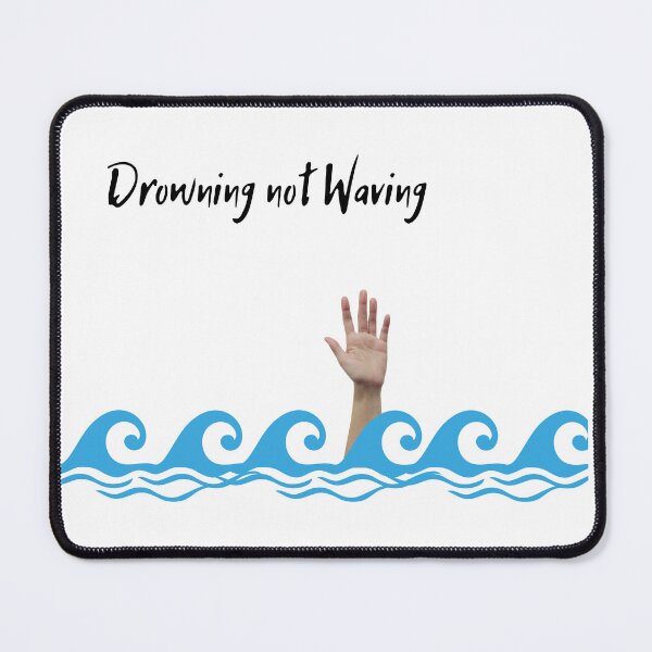 Item preview, Drowning Not Waving | Beach | Waves | Swimming designed and sold by CosmicStory.