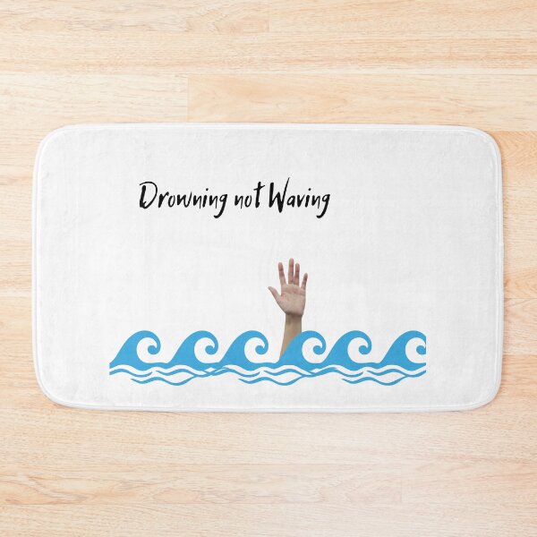 Item preview, Drowning Not Waving | Beach | Waves | Swimming designed and sold by CosmicStory.