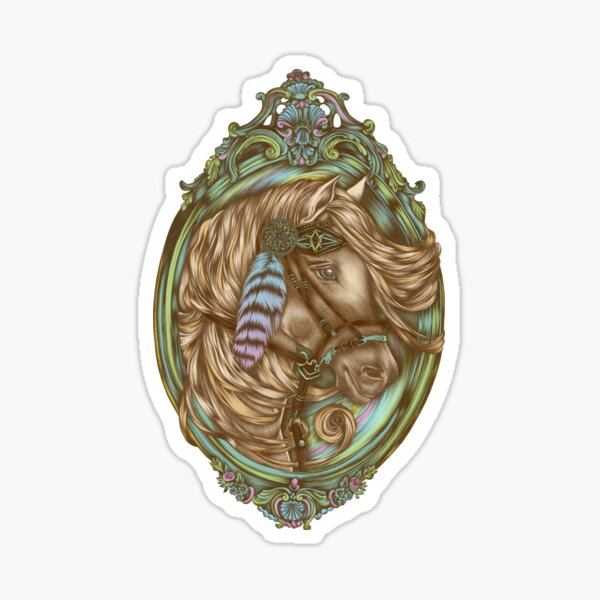 Tribal Horse Sticker