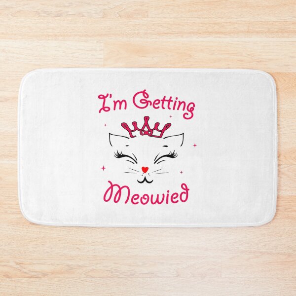 Item preview, I'm Getting Meowied Funny Marriage Engagement Bride Cat Meme designed and sold by SheetalKibe.