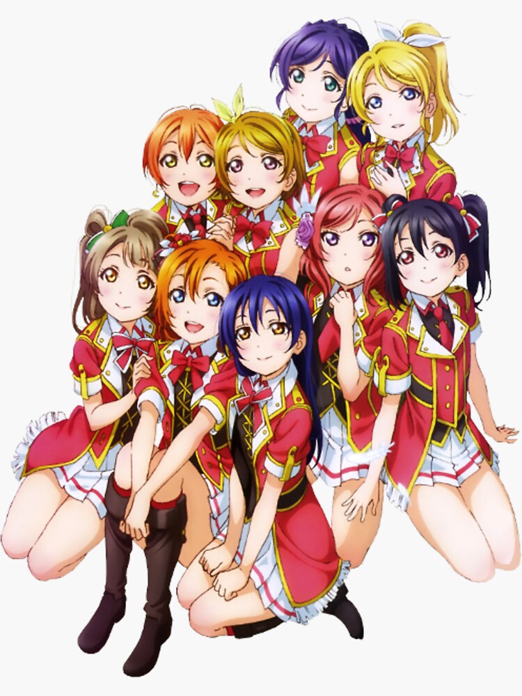 &ldquo;Love Live - Group&rdquo; Sticker by kokkuma | Redbubble
