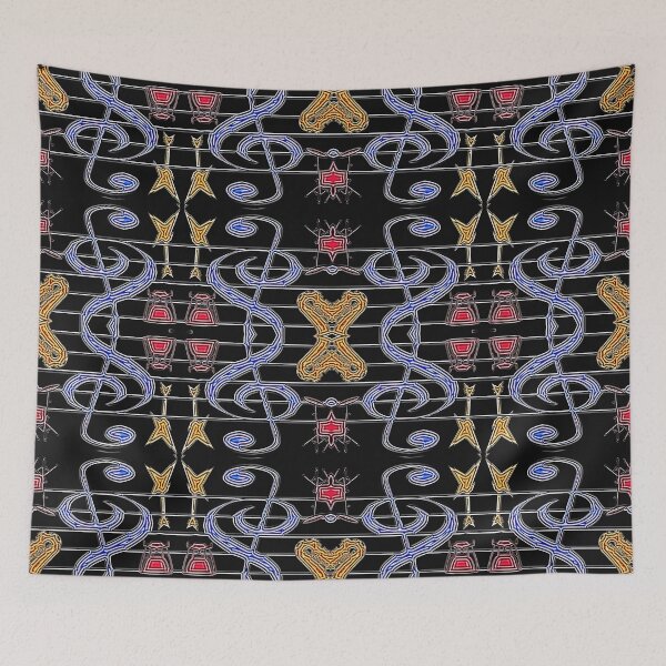 Item preview,  FUNNY ABSTRACT MUSIC INSTRUMENTS PATTERN - JAZZ CLASSIC INSTRUMENTS ORCHESTRA 3. designed and sold by Ralek.